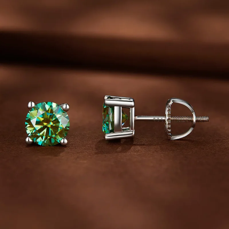 (bilde for) Pandora Style One Carat Fire Claw Moissanite øredobber - MSE003-CFL - Vis 2