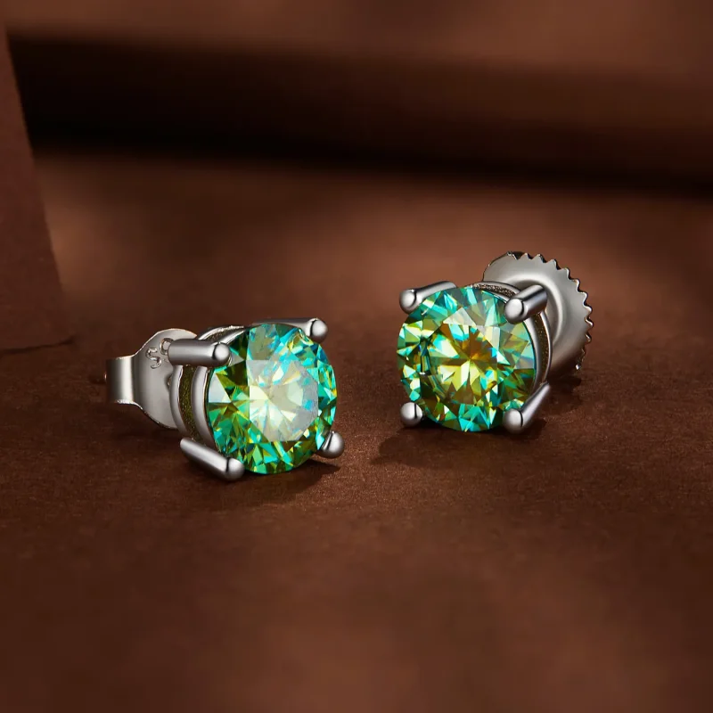 (bilde for) Pandora Style One Carat Fire Claw Moissanite øredobber - MSE003-CFL - Vis 3
