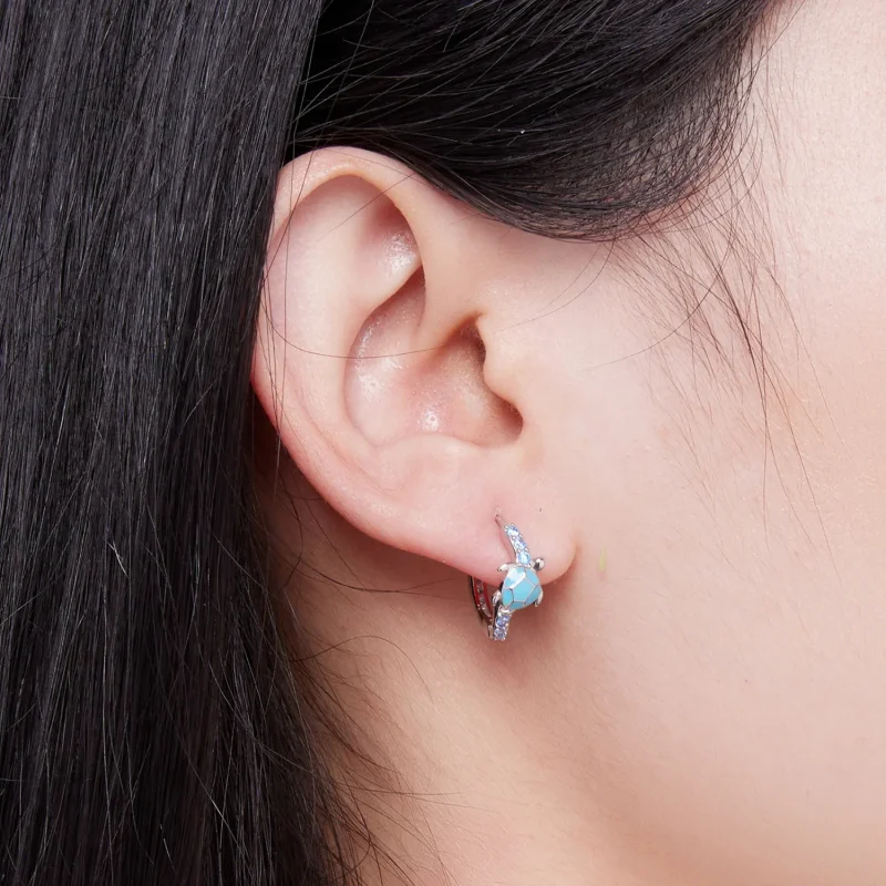 (bilde for) Pandora Style Sea Turtle Hoops øredobber - SCE1596 - Vis 5
