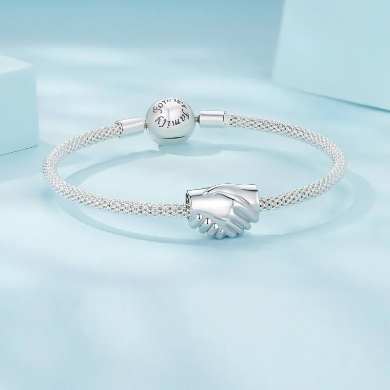 (bilde for) Pandora Style Shake Hands Charm - SCC2521 - Vis 5