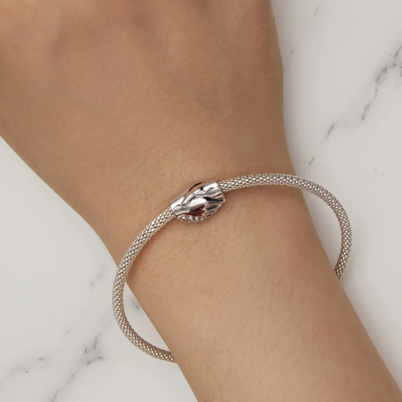 (bilde for) Pandora Style Shake Hands Charm - SCC2521 - Vis 7
