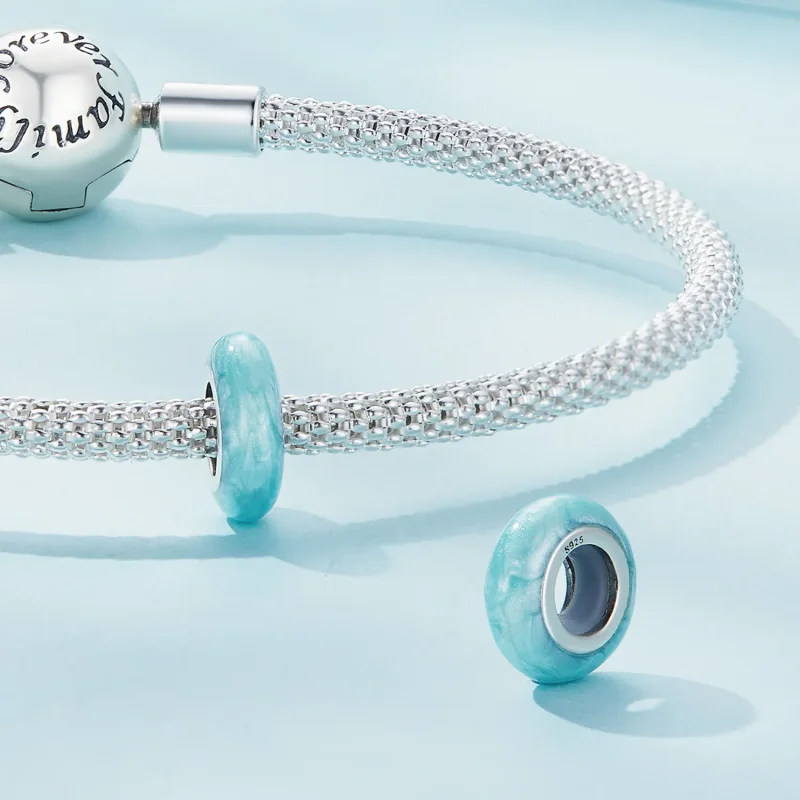 (bilde for) Pandora Style Silica Gel Spacer Charm - SCC1450-BGP - Vis 4