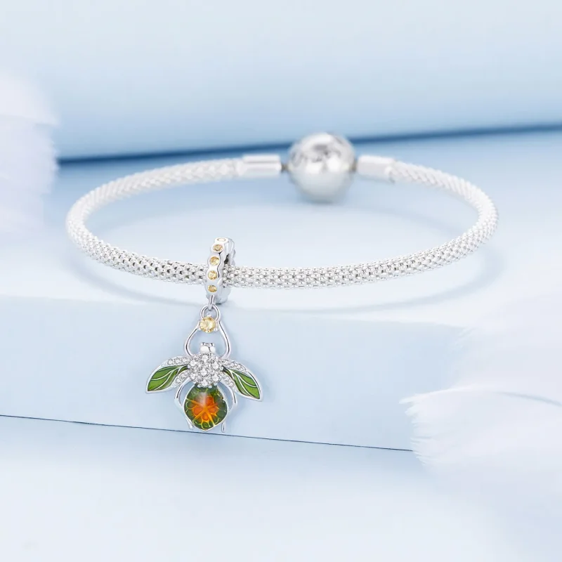(bilde for) Pandora Style Sitron Bee Anheng Charm - BSC882 - Vis 3