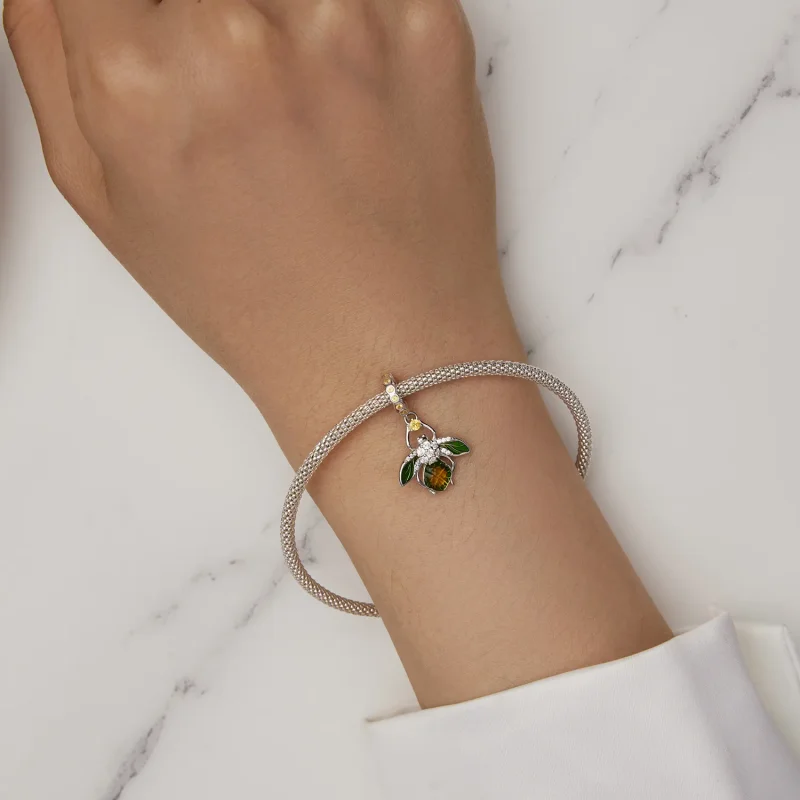 (bilde for) Pandora Style Sitron Bee Anheng Charm - BSC882 - Vis 5