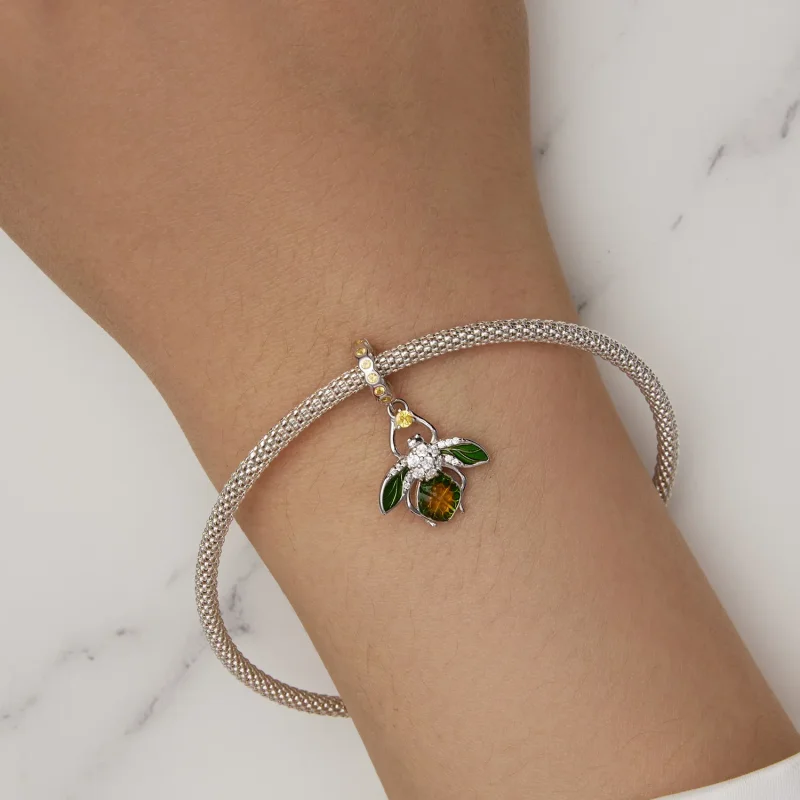 (bilde for) Pandora Style Sitron Bee Anheng Charm - BSC882 - Vis 6