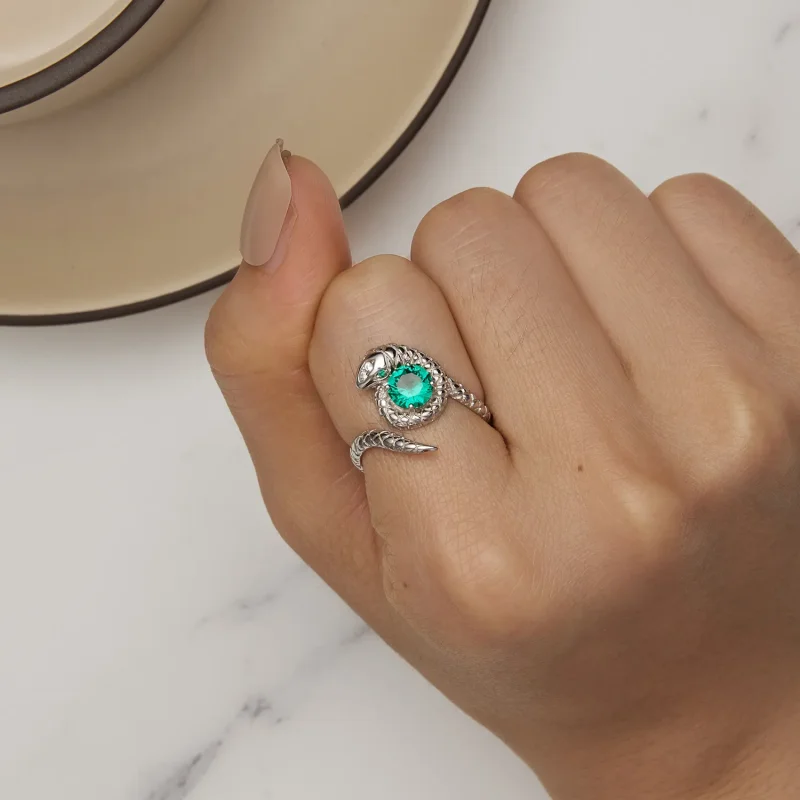 (bilde for) Pandora Style Snake Open Ring - BSR441 - Vis 6
