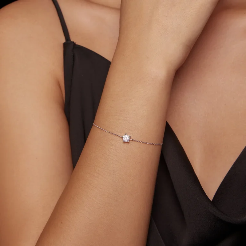 (bilde for) Pandora Style Sparkle Moissanite-armbånd - MSB001 - Vis 5
