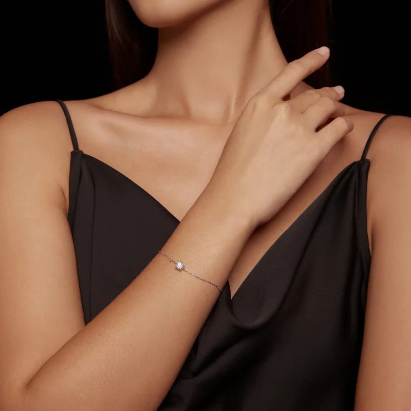 (bilde for) Pandora Style Sparkle Moissanite-armbånd - MSB001 - Vis 6