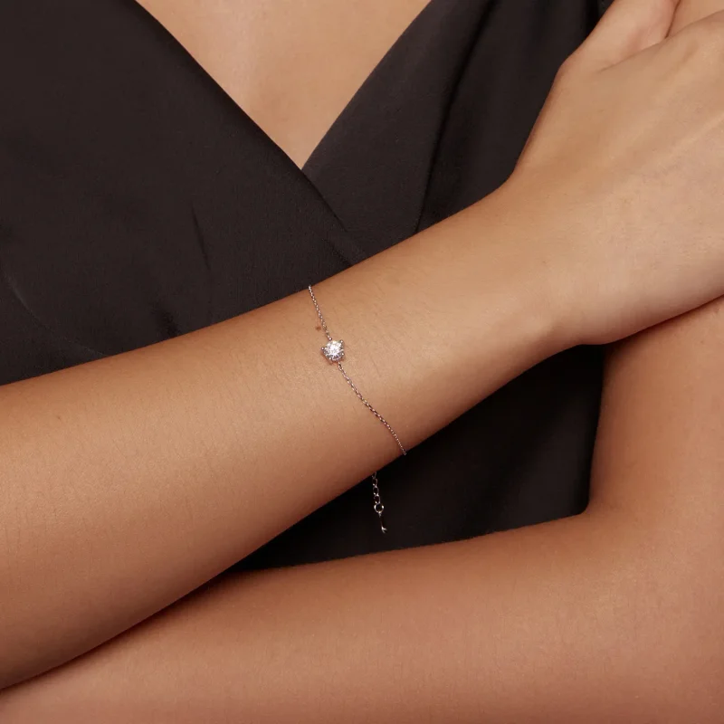 (bilde for) Pandora Style Sparkle Moissanite-armbånd - MSB001 - Vis 7
