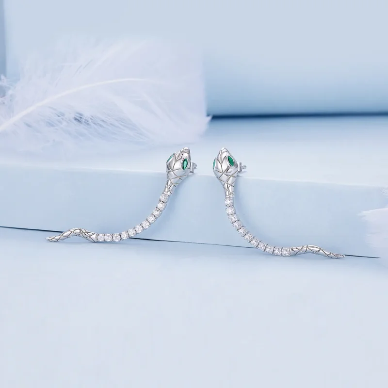 (bilde for) Pandora Style Spirit Snake Stud øredobber - BSE851 - Vis 2