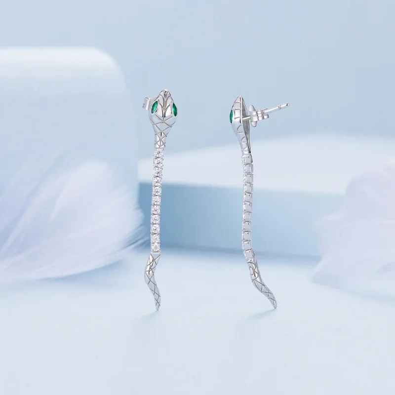 (bilde for) Pandora Style Spirit Snake Stud øredobber - BSE851 - Vis 3