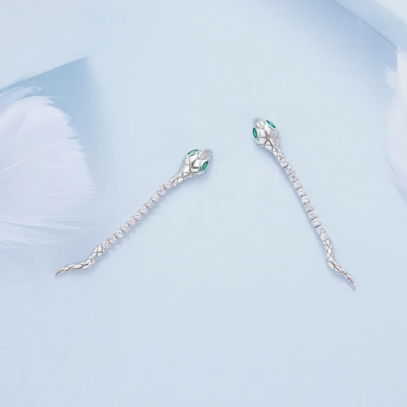 (bilde for) Pandora Style Spirit Snake Stud øredobber - BSE851 - Vis 4