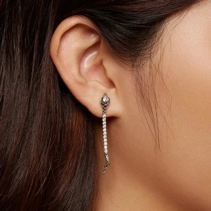 (bilde for) Pandora Style Spirit Snake Stud øredobber - BSE851 - Vis 5