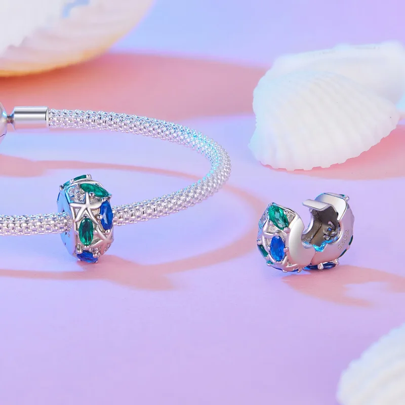 (bilde for) Pandora Style Starfish Clip - BSC847 - Vis 4