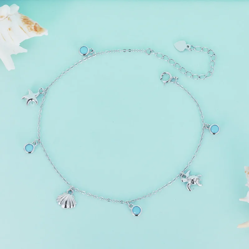 (bilde for) Pandora Style Summer Ocean fotlenke - BST006 - Vis 3