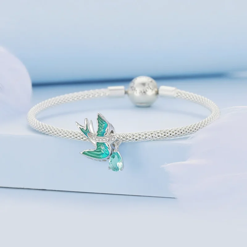 (bilde for) Pandora Style Swallow Charm - BSC865 - Vis 3