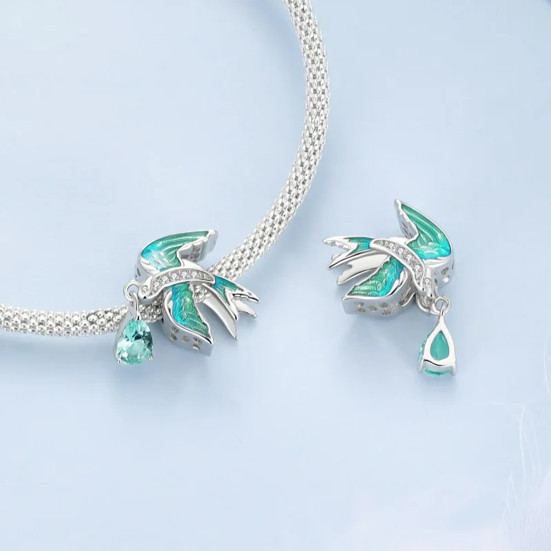 (bilde for) Pandora Style Swallow Charm - BSC865 - Vis 4