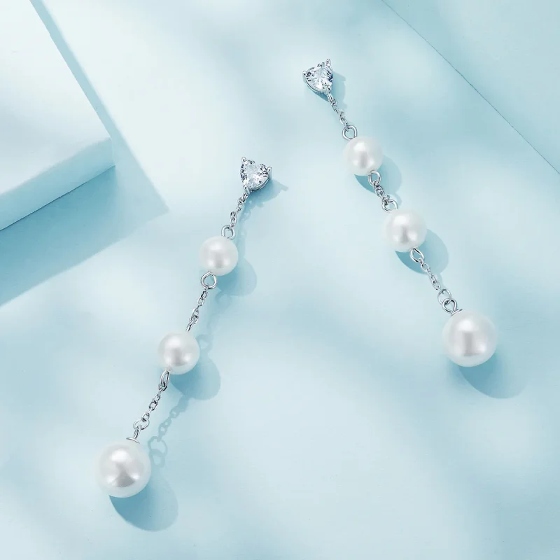 (bilde for) Pandora Style Tassel Bead Dingle øredobber - SCE1601 - Vis 4