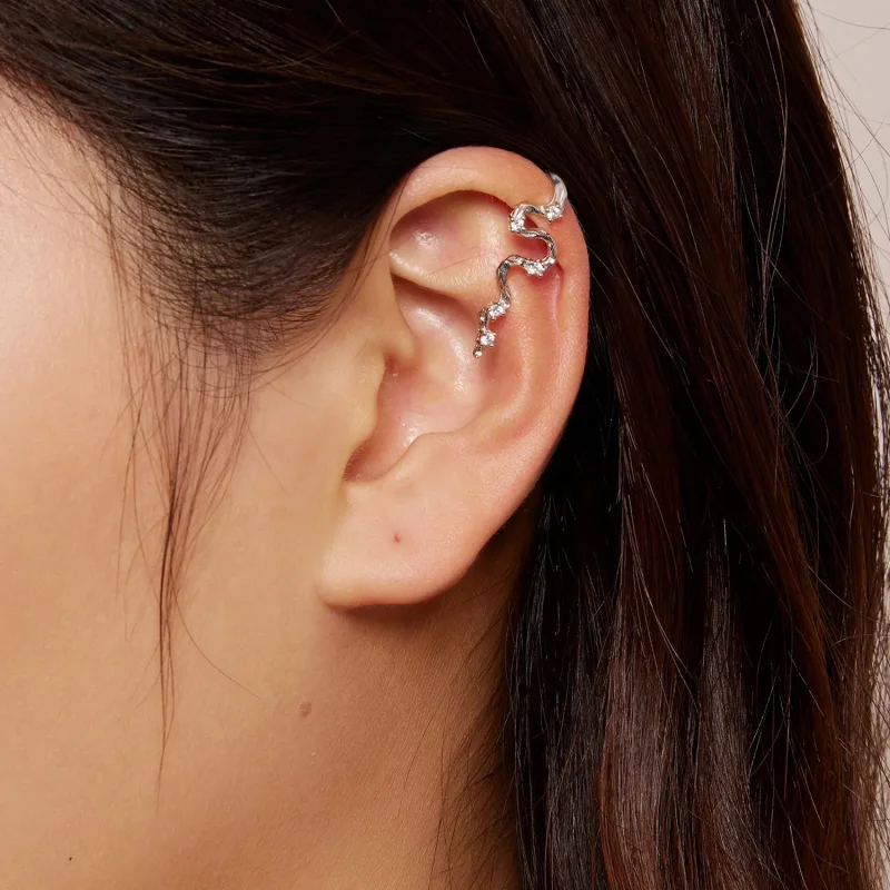 (bilde for) Pandora Style Texture Lines ørepynt - SCE1599 - Vis 8