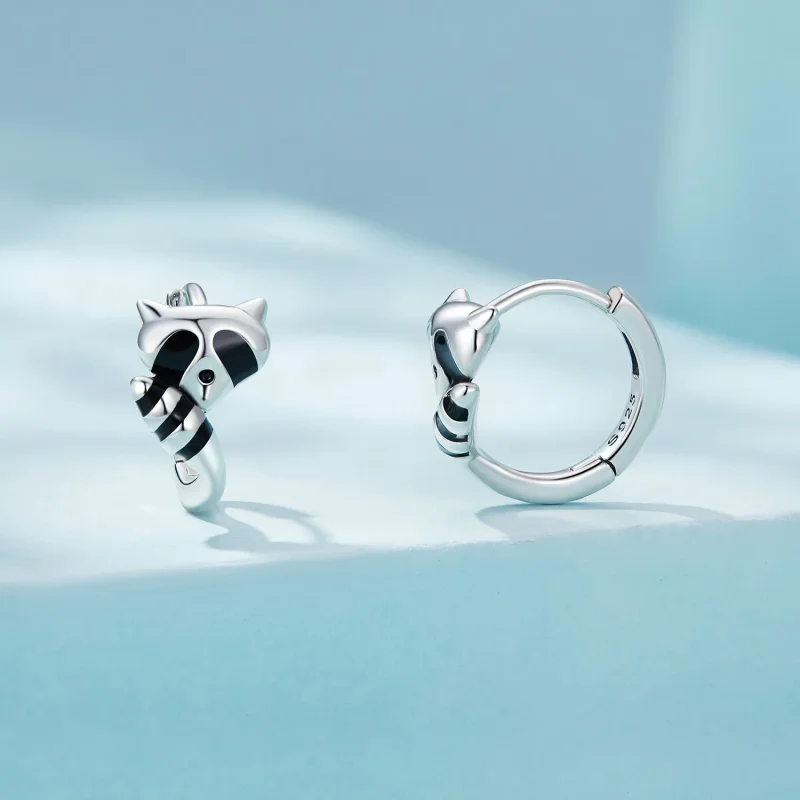 (bilde for) Pandora Style Vaskebjørn Hoops øredobber - SCE1603 - Vis 2