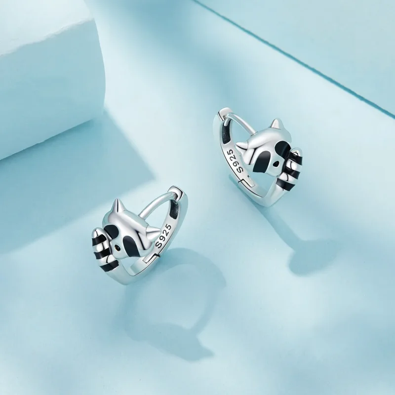 (bilde for) Pandora Style Vaskebjørn Hoops øredobber - SCE1603 - Vis 3
