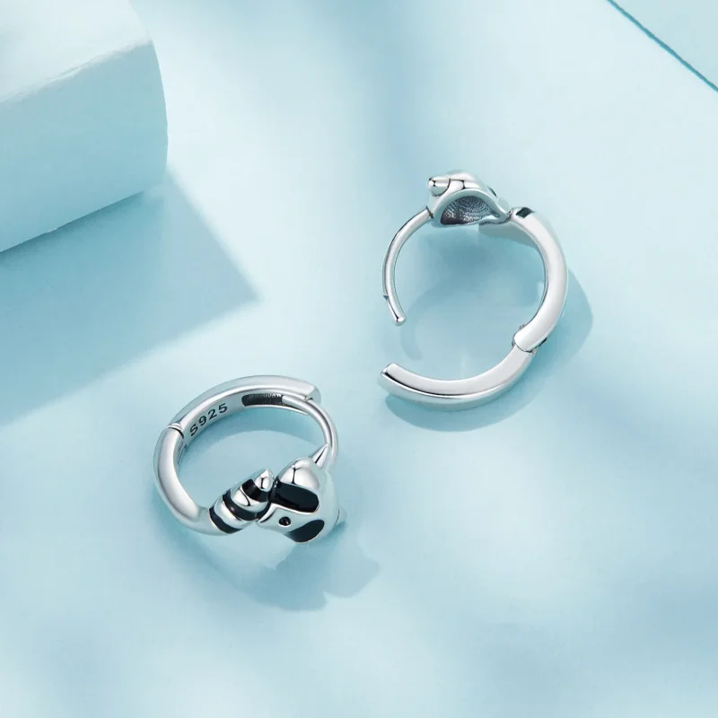 (bilde for) Pandora Style Vaskebjørn Hoops øredobber - SCE1603 - Vis 4