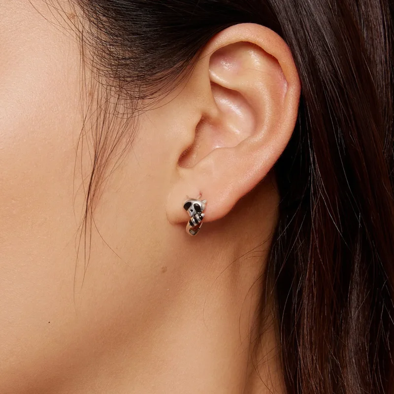 (bilde for) Pandora Style Vaskebjørn Hoops øredobber - SCE1603 - Vis 5