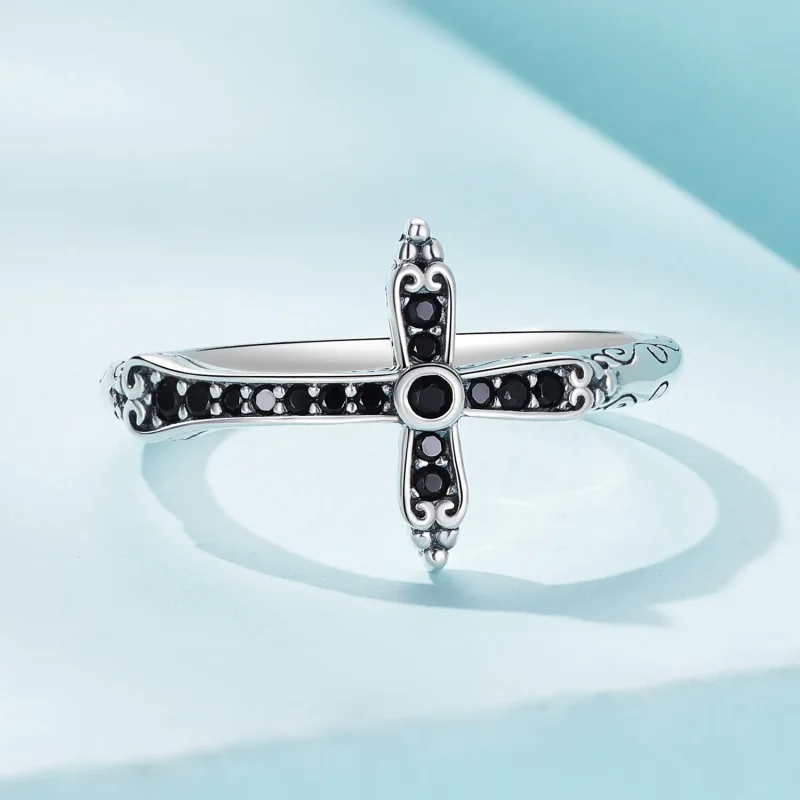 (bilde for) Pandora Style Vintage Cross Ring - SCR930 - Vis 3