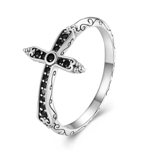 (bilde for) Pandora Style Vintage Cross Ring - SCR930