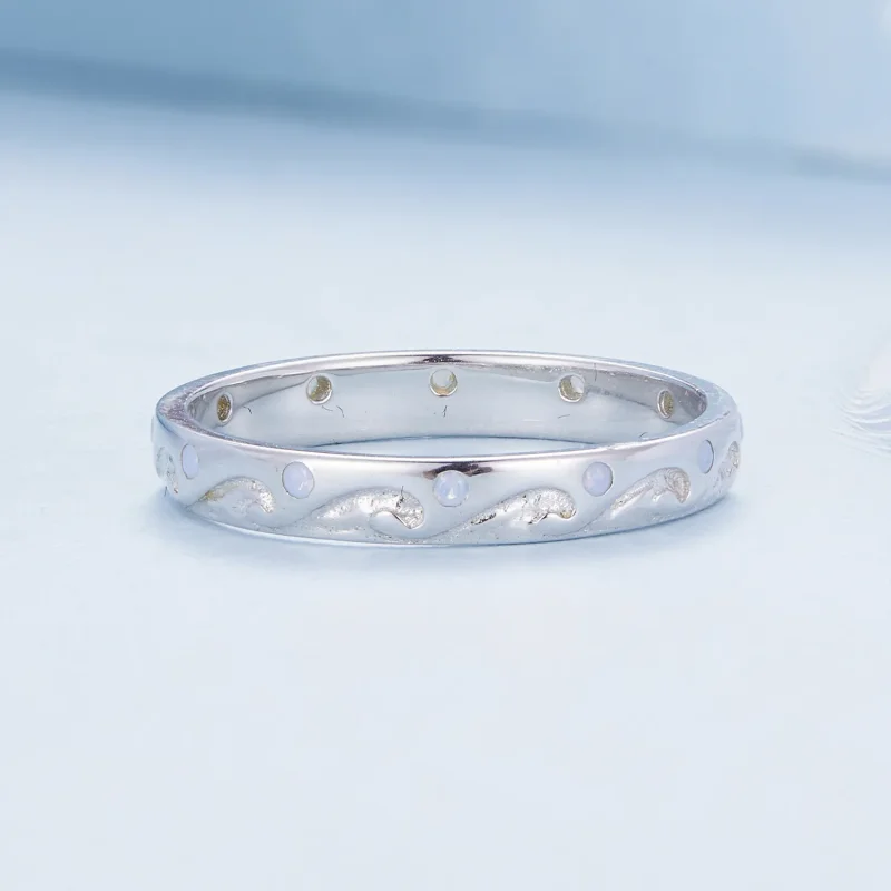 (bilde for) Pandora Style Waves Ring - BSR443 - Vis 3