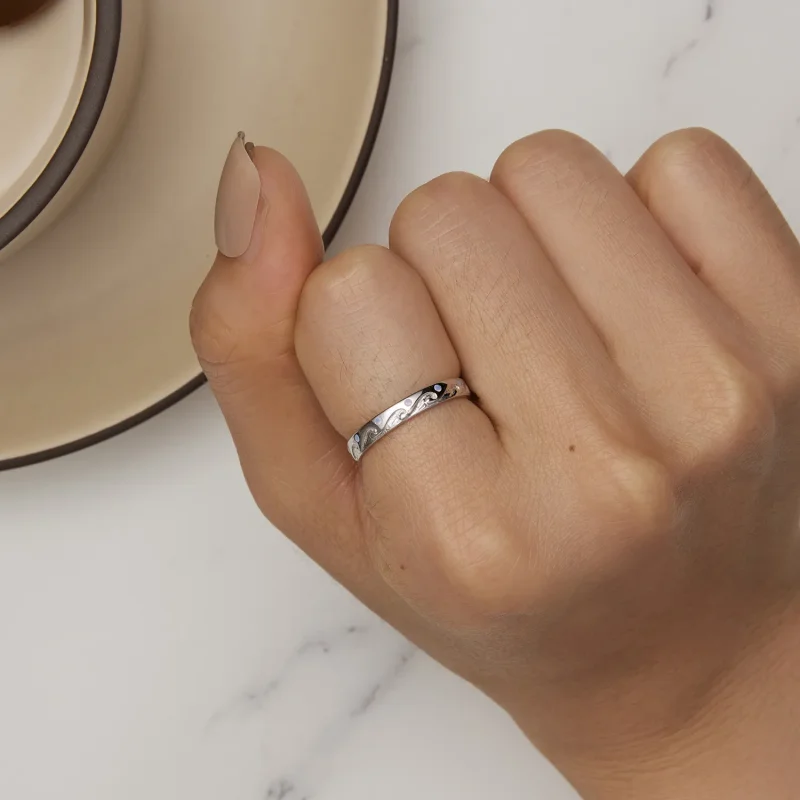 (bilde for) Pandora Style Waves Ring - BSR443 - Vis 8
