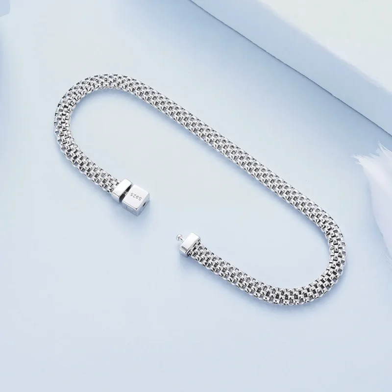 (bilde for) Pandora Style Weave Chain Armbånd - BSB124 - Vis 4