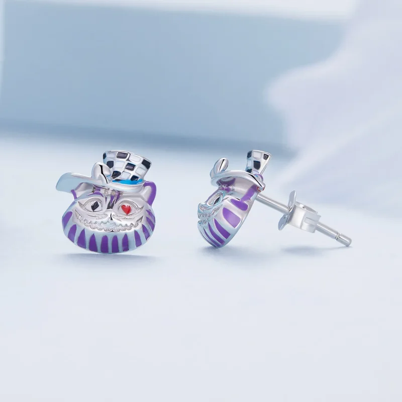 (bilde for) Pandora Style Weird Magician Cat Stud øredobber - BSE823 - Vis 3