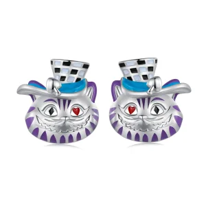 (bilde for) Pandora Style Weird Magician Cat Stud øredobber - BSE823