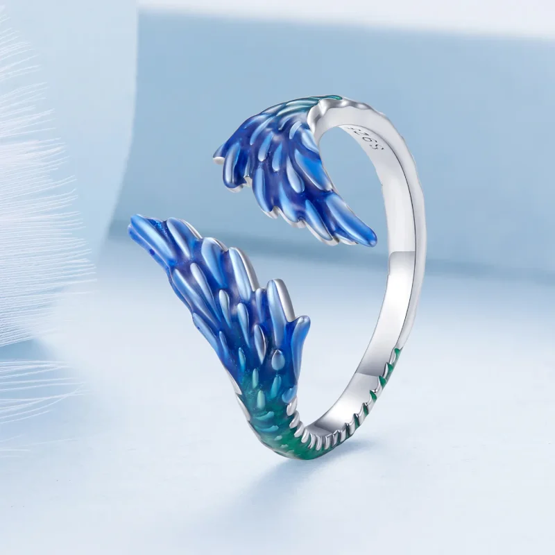 (bilde for) Pandora Style Wing Open Ring - BSR442 - Vis 2