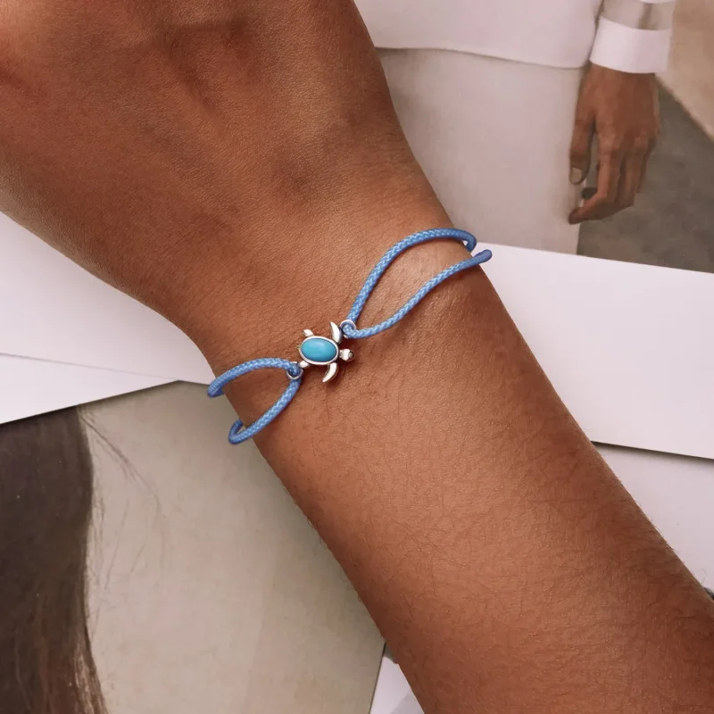(bilde for) Pandora Style Blue Turtle Armbånd - SCB231 - Vis 5