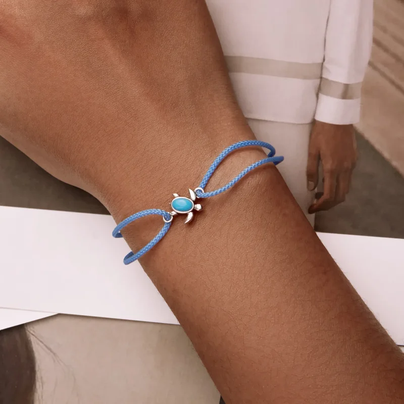 (bilde for) Pandora Style Blue Turtle Armbånd - SCB231 - Vis 6