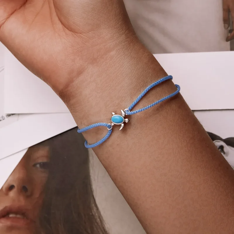 (bilde for) Pandora Style Blue Turtle Armbånd - SCB231 - Vis 7
