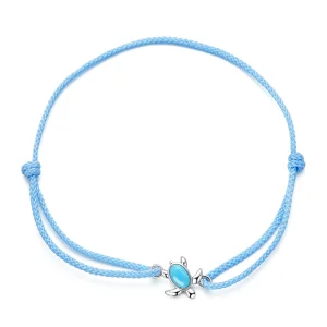 (bilde for) Pandora Style Blue Turtle Armbånd - SCB231