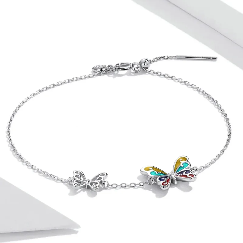 (bilde for) Pandora Style Brilliant Butterfly Armbånd - SCB228 - Vis 2