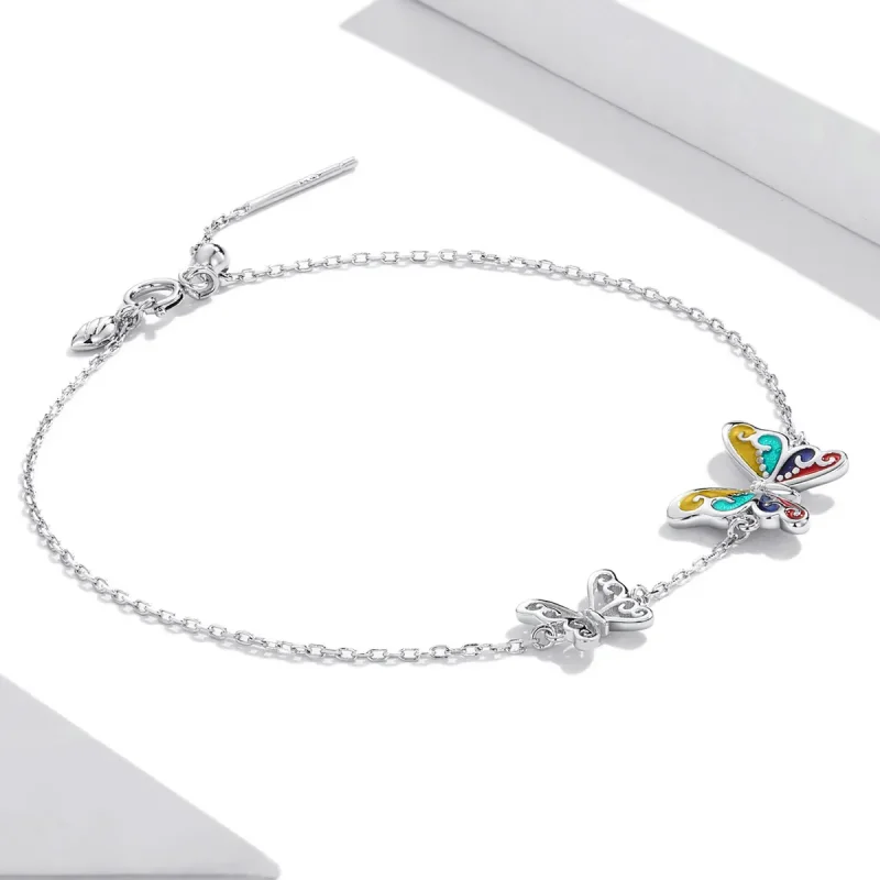 (bilde for) Pandora Style Brilliant Butterfly Armbånd - SCB228 - Vis 3