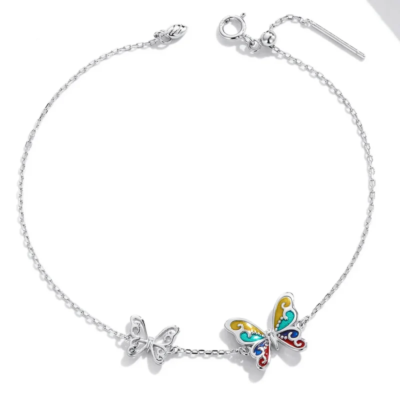 (bilde for) Pandora Style Brilliant Butterfly Armbånd - SCB228 - Vis 4