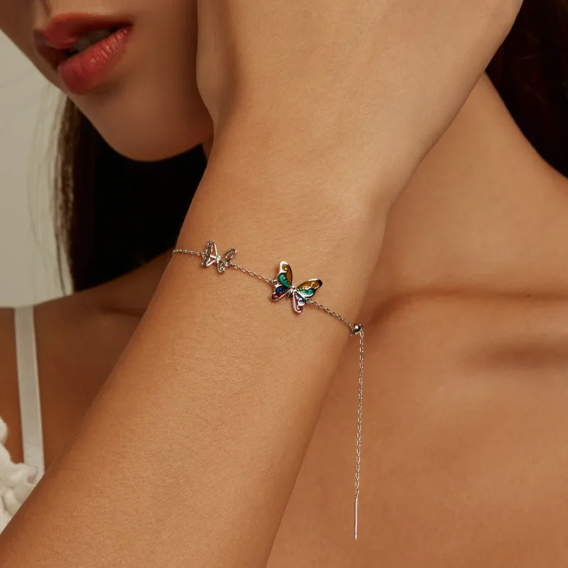(bilde for) Pandora Style Brilliant Butterfly Armbånd - SCB228 - Vis 8