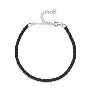 (bilde for) Pandora Style Enkelt Leather Armbånd - SCB243-BK