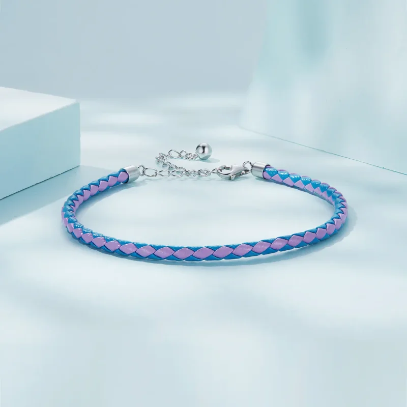 (bilde for) Pandora Style Enkelt Leather Armbånd - SCB243-CF - Vis 2
