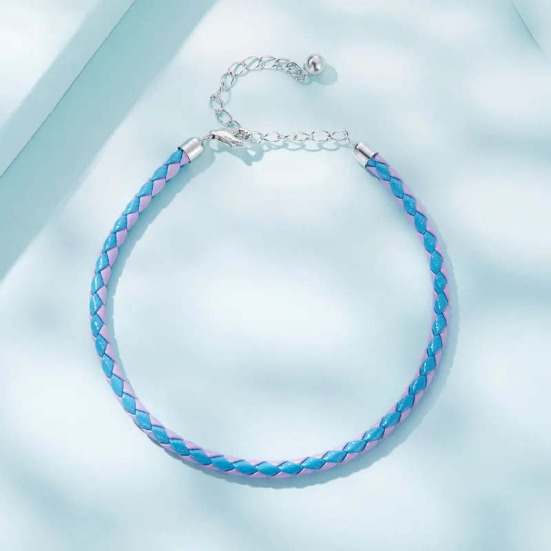 (bilde for) Pandora Style Enkelt Leather Armbånd - SCB243-CF - Vis 4