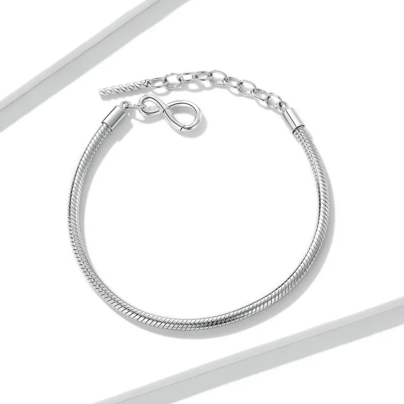 (bilde for) Pandora Style Enkelt og uendelig armbånd - BSB085 - Vis 4
