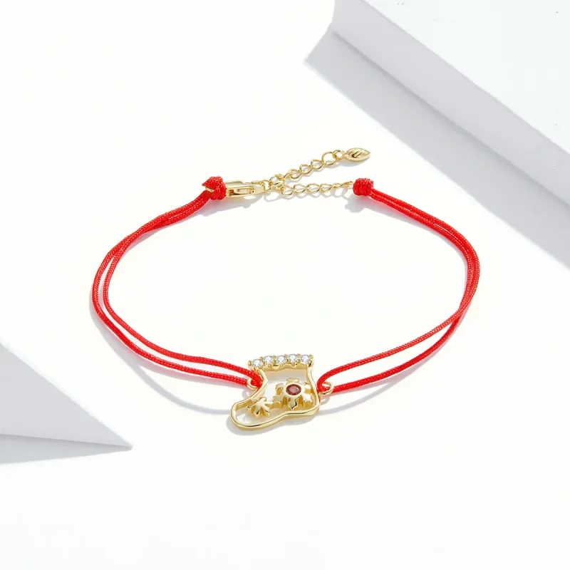 (bilde for) Pandora Style julesokker armbånd - SCB225 - Vis 2