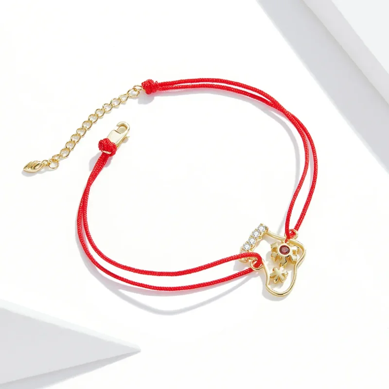 (bilde for) Pandora Style julesokker armbånd - SCB225 - Vis 3
