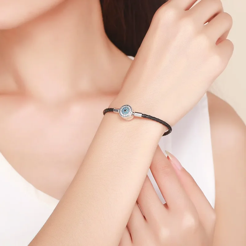 (bilde for) Pandora Style Leather Magical Mysteries Armbånd - SCB113 - Vis 5